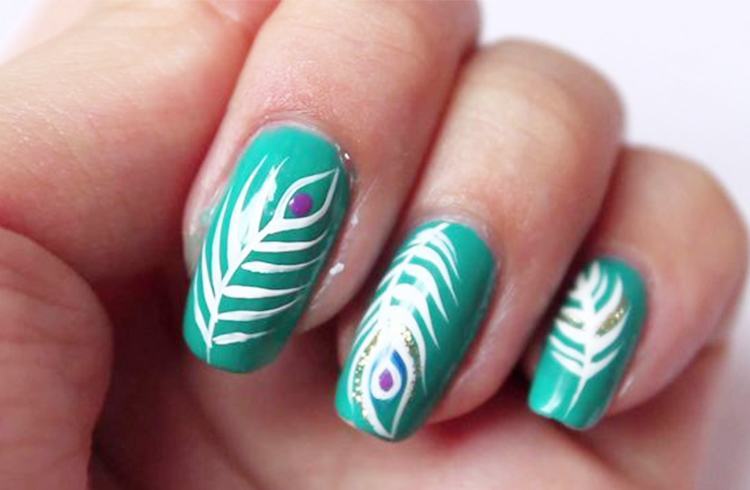 5. Elegant Peacock Nail Art - wide 6