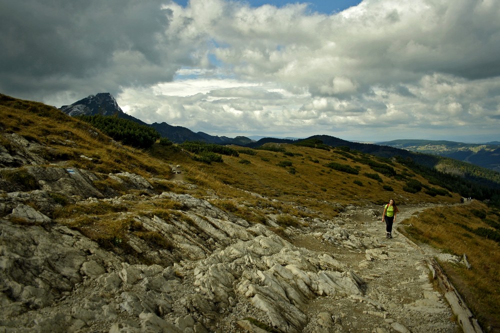 Skupniów Upłaz i widok na Giewont