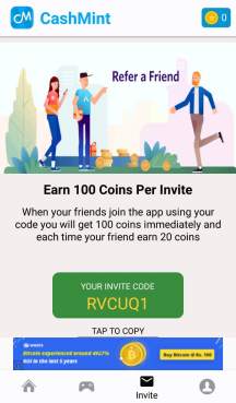 cashmint refer code