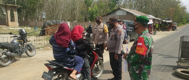 Lagi..!! 50 pelanggar Prokes Terjaring Operasi Yustisi 3 Pilar Polsek Sipispis