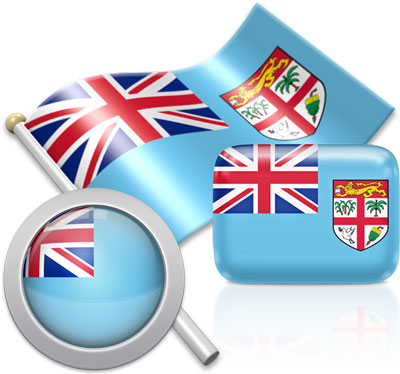 Fijian flag icons pictures collection