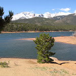 You may see whitecaps. That is caused by wind.