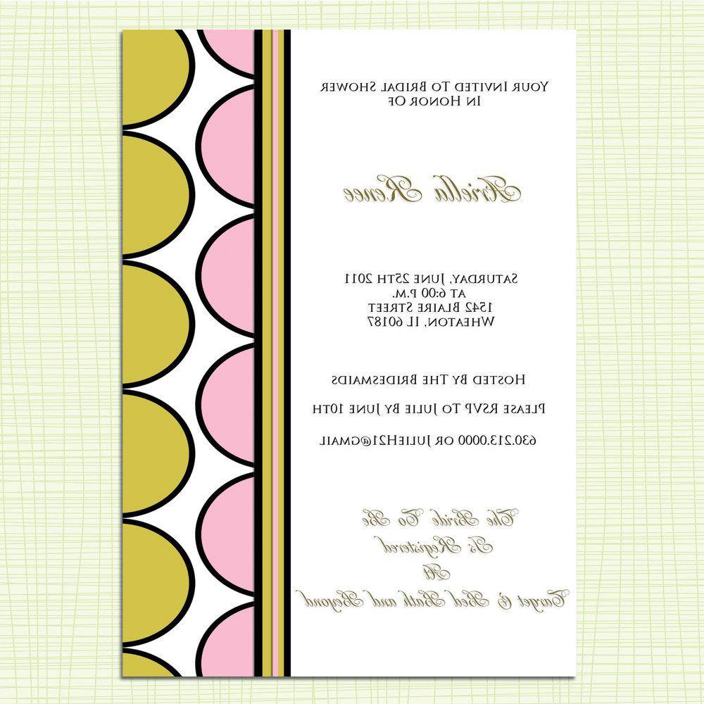 Print Your Own Bridal Shower