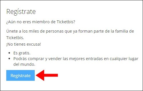 Abrir mi cuenta Ticketbits - 496