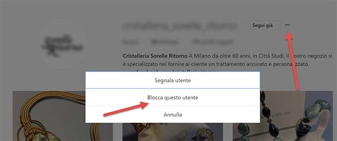 bloccare-utente