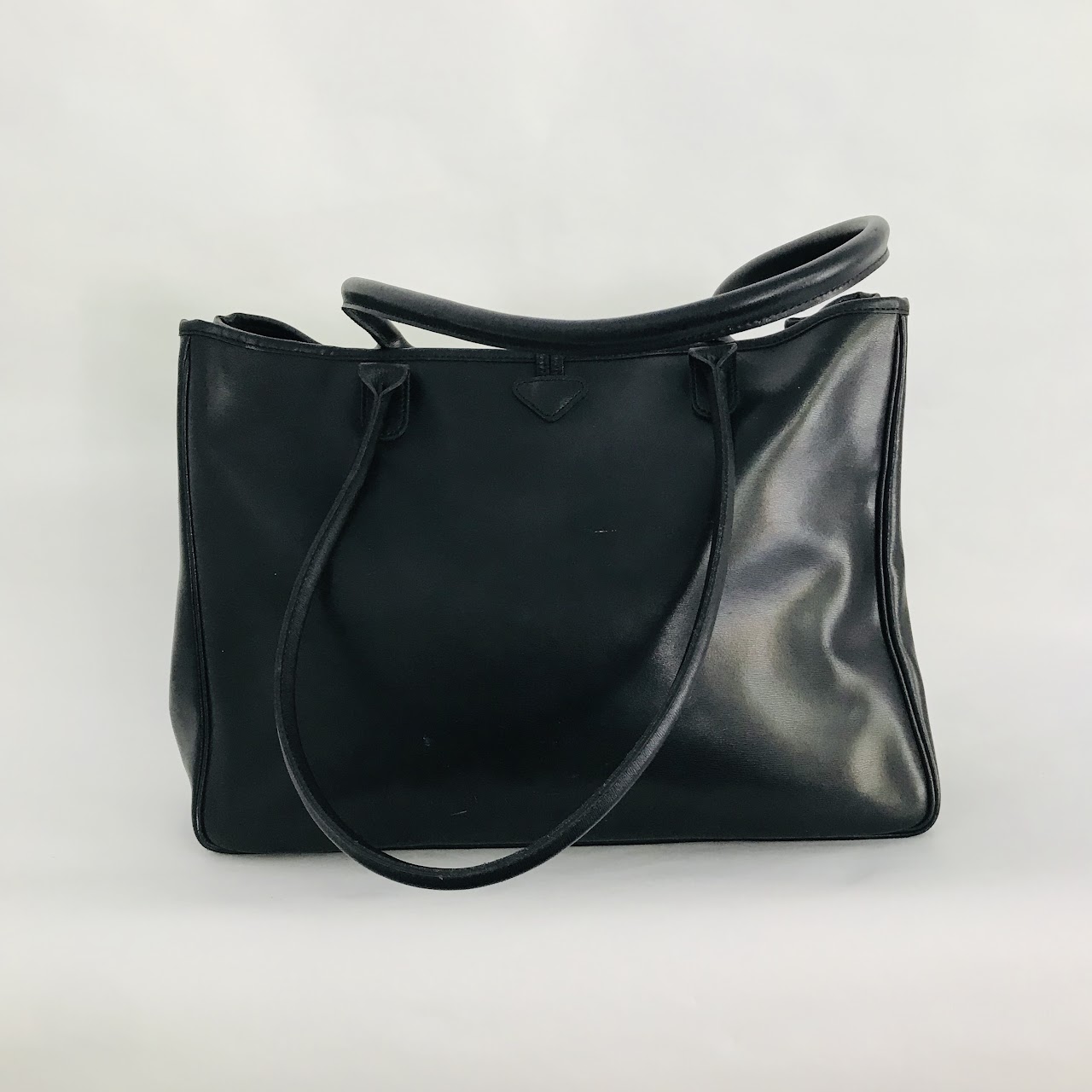 Longchamp Black Leather Tote