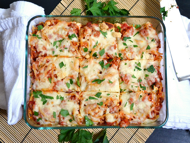 Baked Spaghetti with Sausage