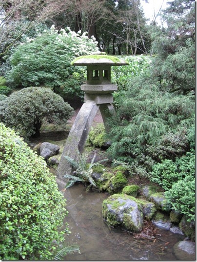 IMG_2555 Lantern at the Portland Japanese Garden at Washington Park in Portland, Oregon on February 27, 2010