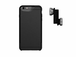 olloclip 4-IN-1 Photo Lens + olloCase for iPhone 6 Plus and 6s Plus - Lens: Space Gray/Black - Case: Matte Smoke/Black OC-0000120-EU