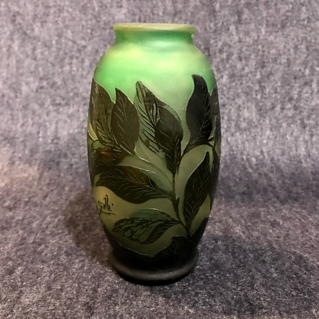 Emile Gallé Reproduction Art Glass Vase