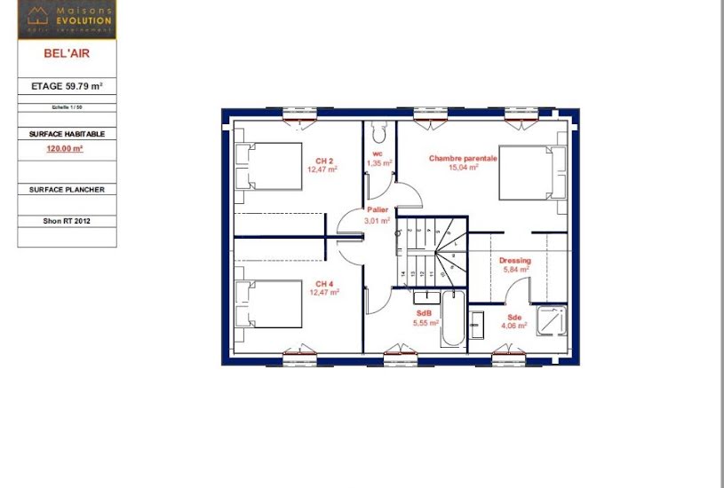  Vente Terrain + Maison - Terrain : 355m² - Maison : 120m² à Fay-lès-Nemours (77167) 