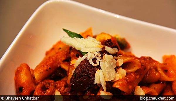 Penne with Sundried Tomato Crème served at 212 All Day Cafe & Bar at Phoenix Marketcity in Pune