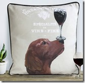 Dog au Vin Cushion - different versions