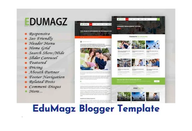 Edumagz Premium Blogger Template