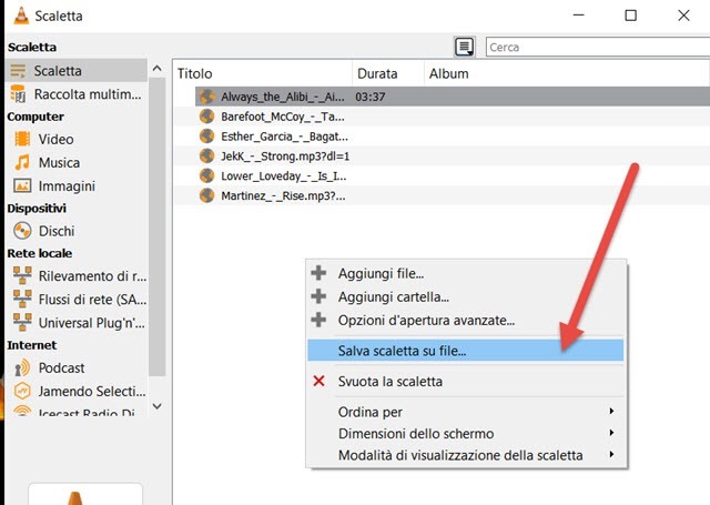 salvare-scaletta-vlc