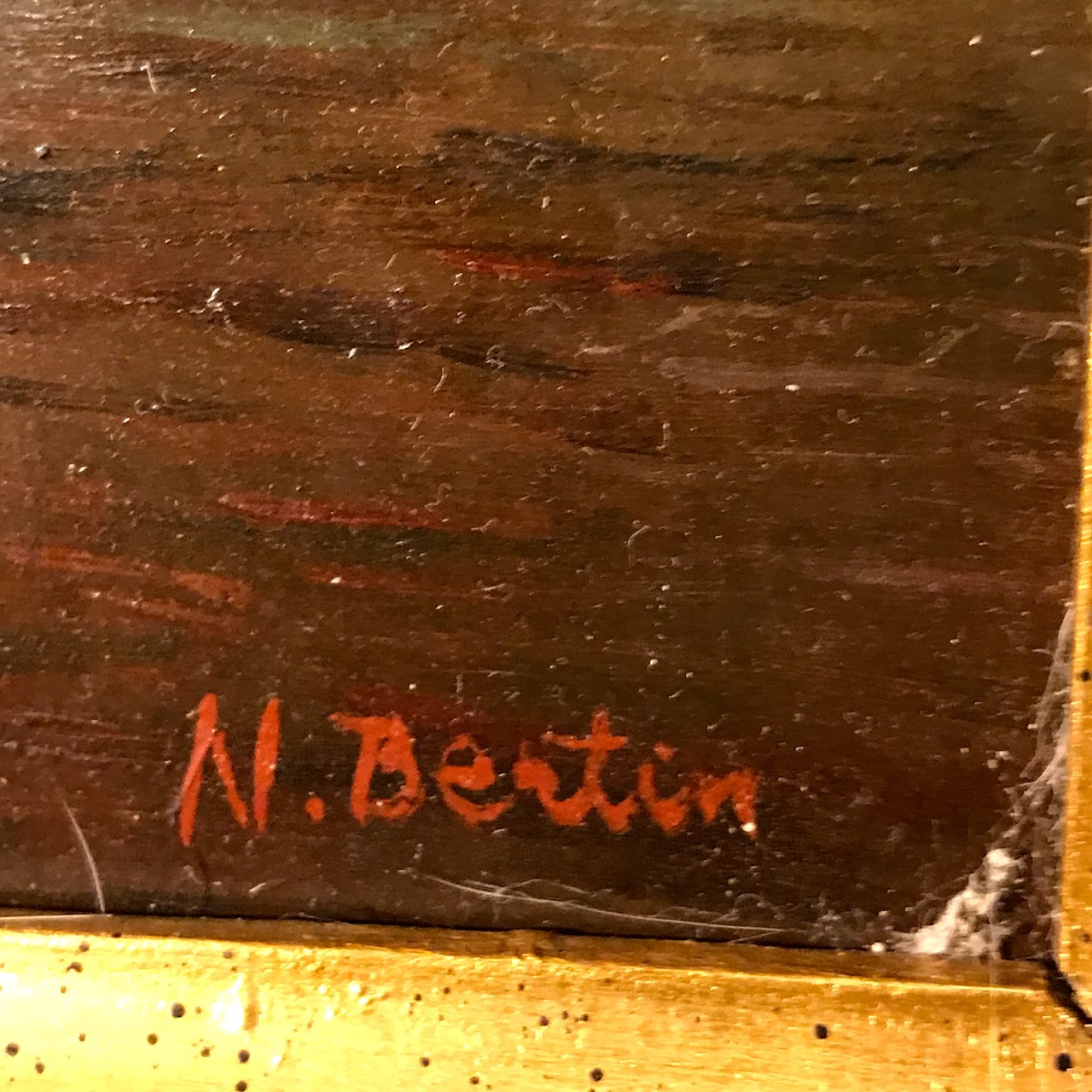 N. Bertin Signed Oil on Panel