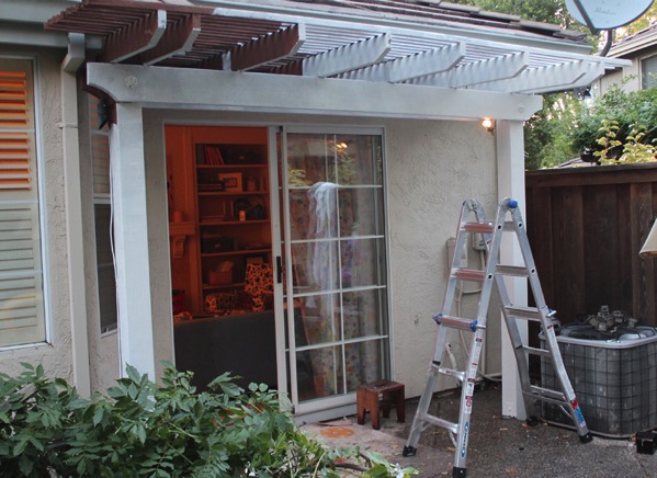 Painting pergola white