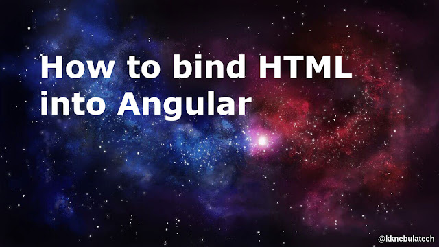 How to bind HTML into Angular