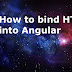 Angular HTML binding
