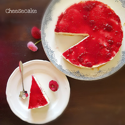 THERMOMIX: Cheesecake - Framboise au Yaourt de Brebis sans cuisson