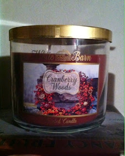 BBW 3 Wick Cranberry Woods Candle