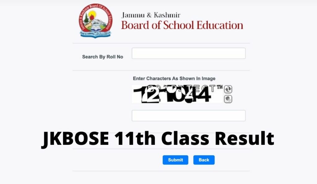 JKBOSE 11th Class Result
