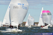 J/24 sailboats on  Chesapeake Bay