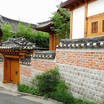 gorgeous and well-maintained streets in bukchon hanok village in Seoul, South Korea 