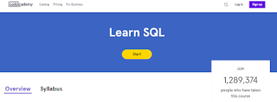 SQL course banner