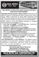 DMRC Advertisement 2017 www.indgovtjobs.in