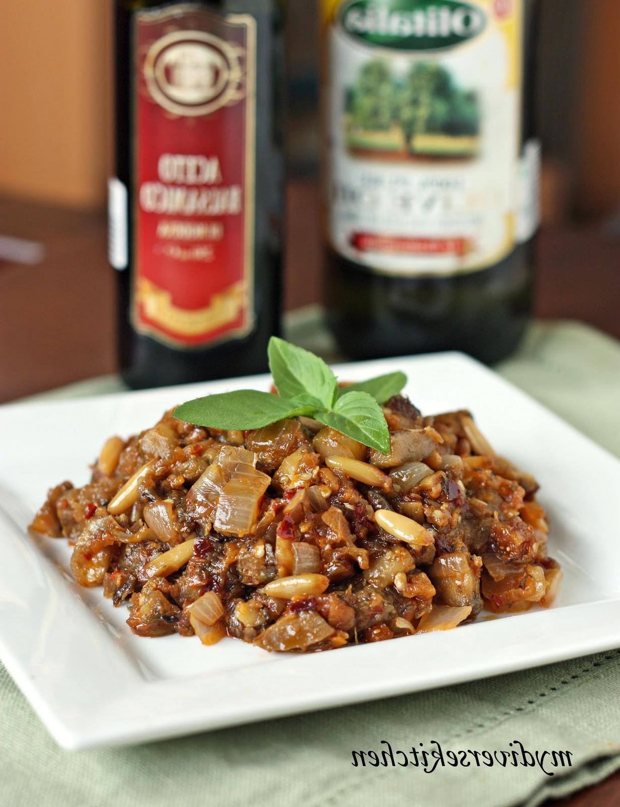 a Sicilian eggplant salad.