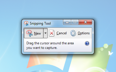 Windows7のSnippingTool