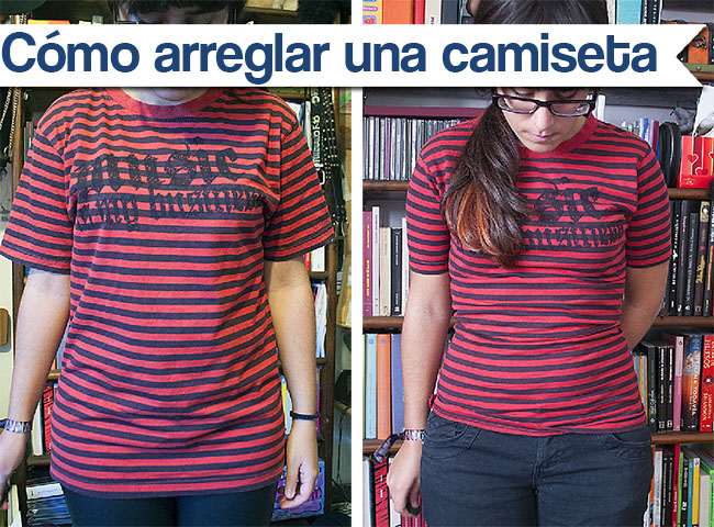 tutorial arreglar camiseta grande