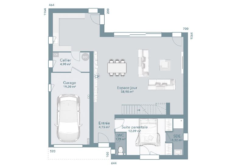  Vente Terrain + Maison - Terrain : 620m² - Maison : 120m² à Beauzelle (31700) 