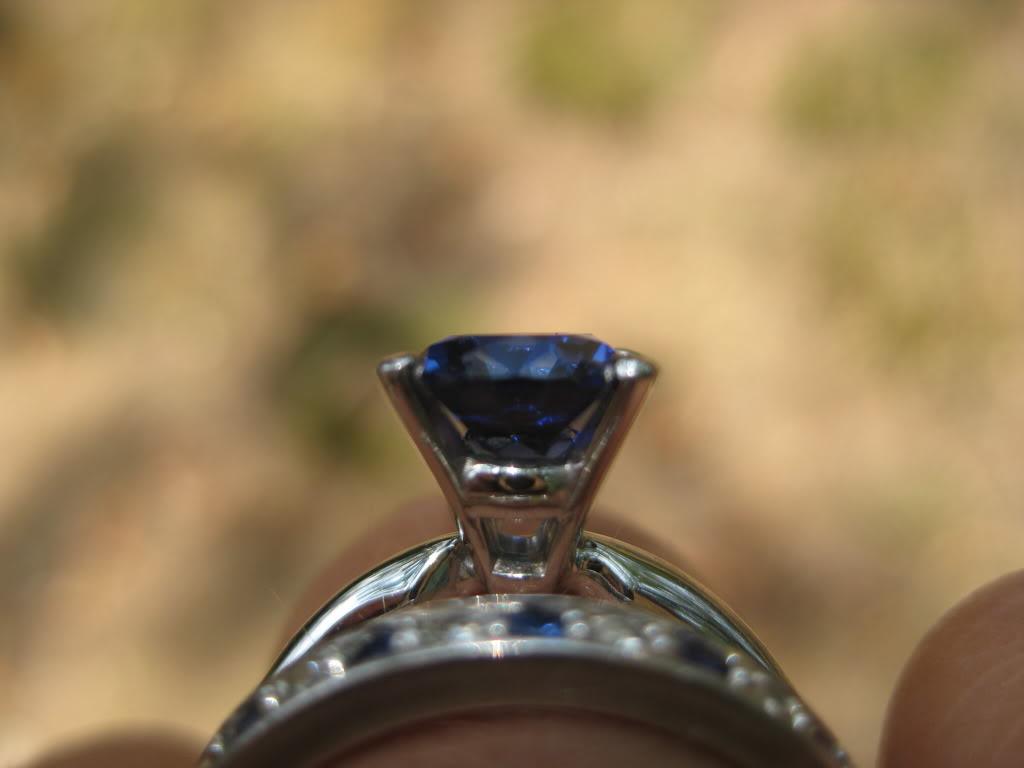 9x6 BTD oval Kashmir sapphire