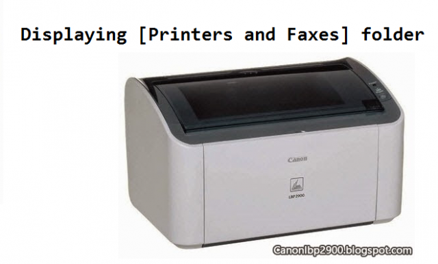 canon lbp 2900 printer folder setting