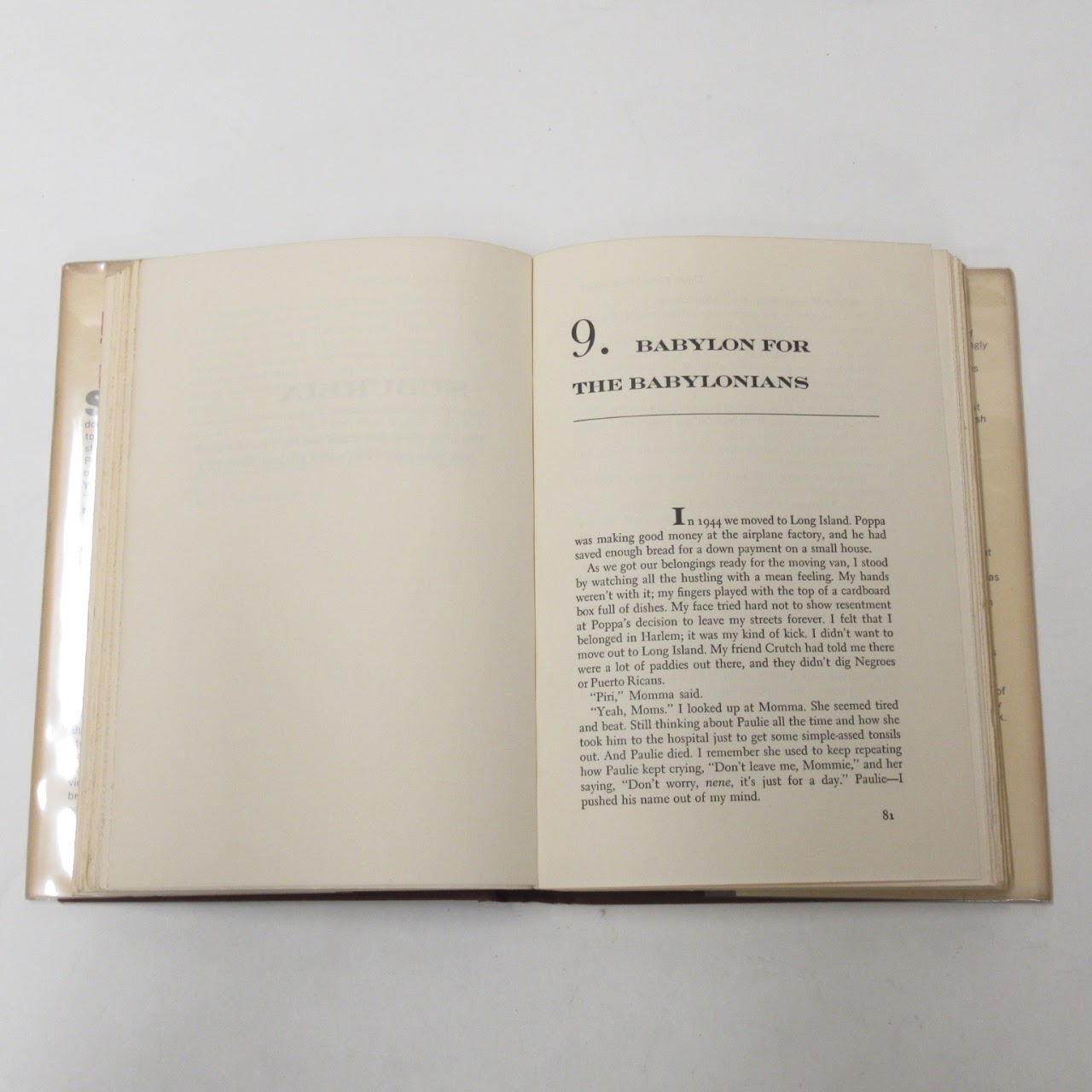 Piri Thomas SIGNED 'Down These Mean Streets' Autobiography Book