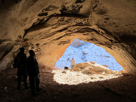 Inside the cave