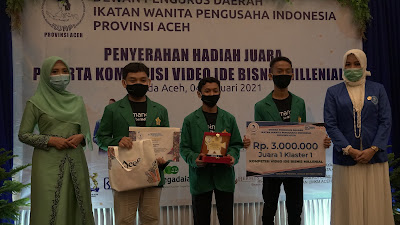 Tumbuhkan Bisnis Milenial, IWAPI Aceh Gelar Kompetisi Vidio Kreatif Ide Bisnis