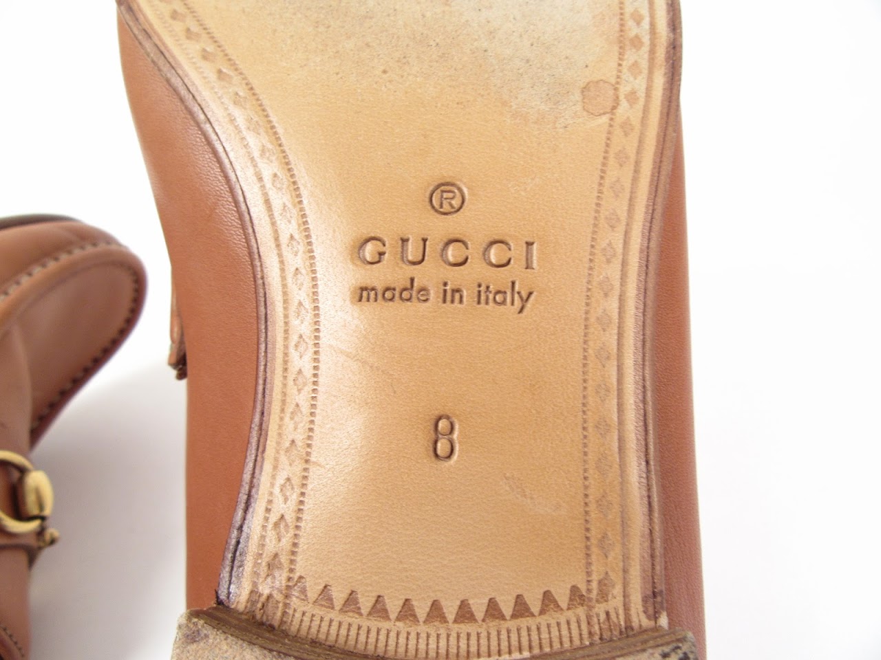 Gucci Tan Leather Loafers