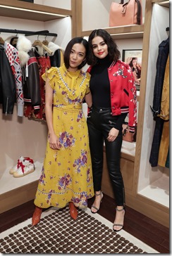 NEW YORK, NY - SEPTEMBER 13:  Yoyo Cao (L) and Selena Gomez pose during the Coach In-Store Event with Selena Gomez at Coach Boutique on September 13, 2017 in New York City.  (Photo by Cindy Ord/Getty Images for Coach)