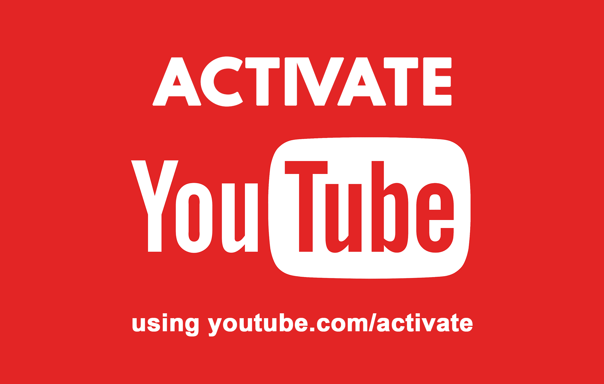 youtube.com activate를 사용하여 YouTube 활성화(2020)