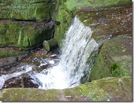 8 waterfall below the dam