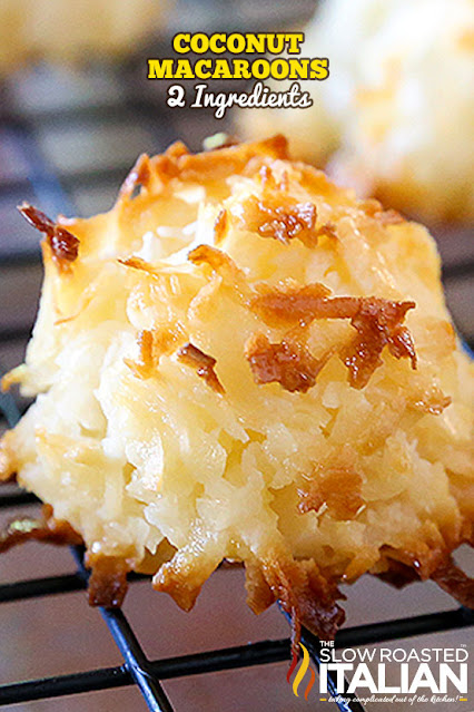 Hershey's Kisses Stuffed Coconut Macaroons Recipe - Smashed Peas & Carrots