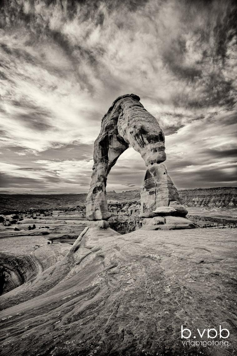 Delicate Arch in Black & White