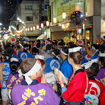 awa odori matsuri in nakameguro in Meguro, Japan 