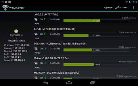 Analise redes Wi-Fi com o WiFi Analyzer para Android 4