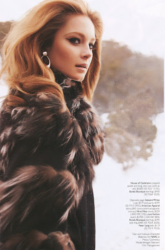 Bridget Malcolm - Grazia AU -Julio 2011