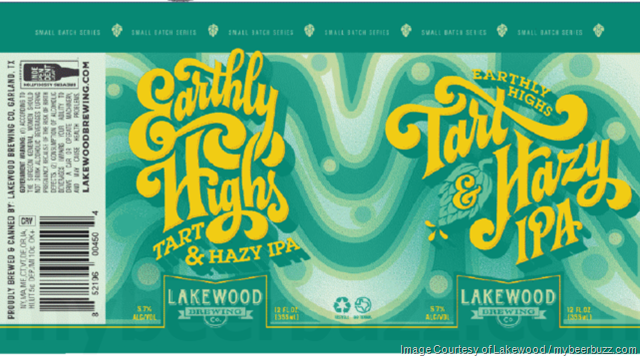 Lakewood Brewing Working On Earthly Highs Tart & Hazy IPA Cans