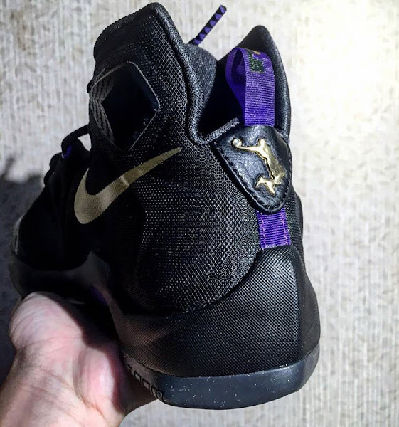 lebron 13 black purple gold